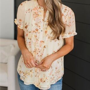 Light yellow blouse